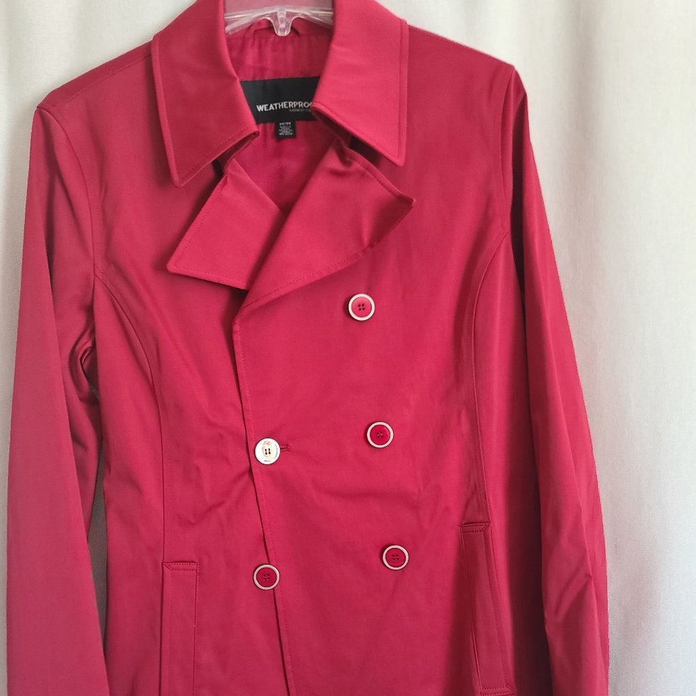 Gorgeous Red Double Breast Weatherproof Co Womens Coat szM